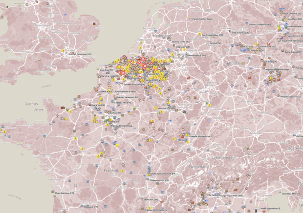VIP Map PLATINUM 2024 Licentie • Urbex Database • Urban exploring locations • Toegang tot online databank tot 31/12/2024